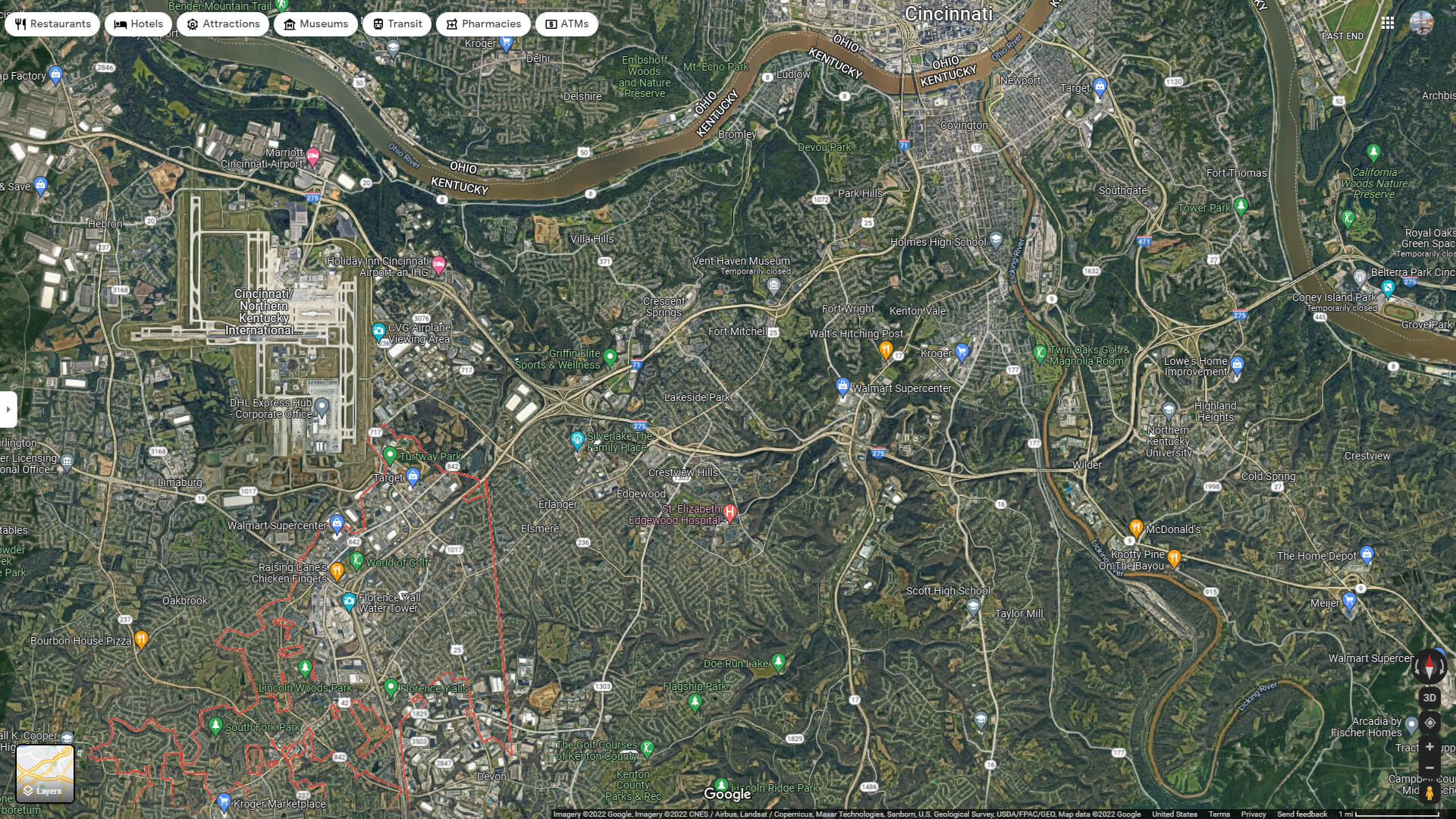 Florence Aerial Map Kentucky